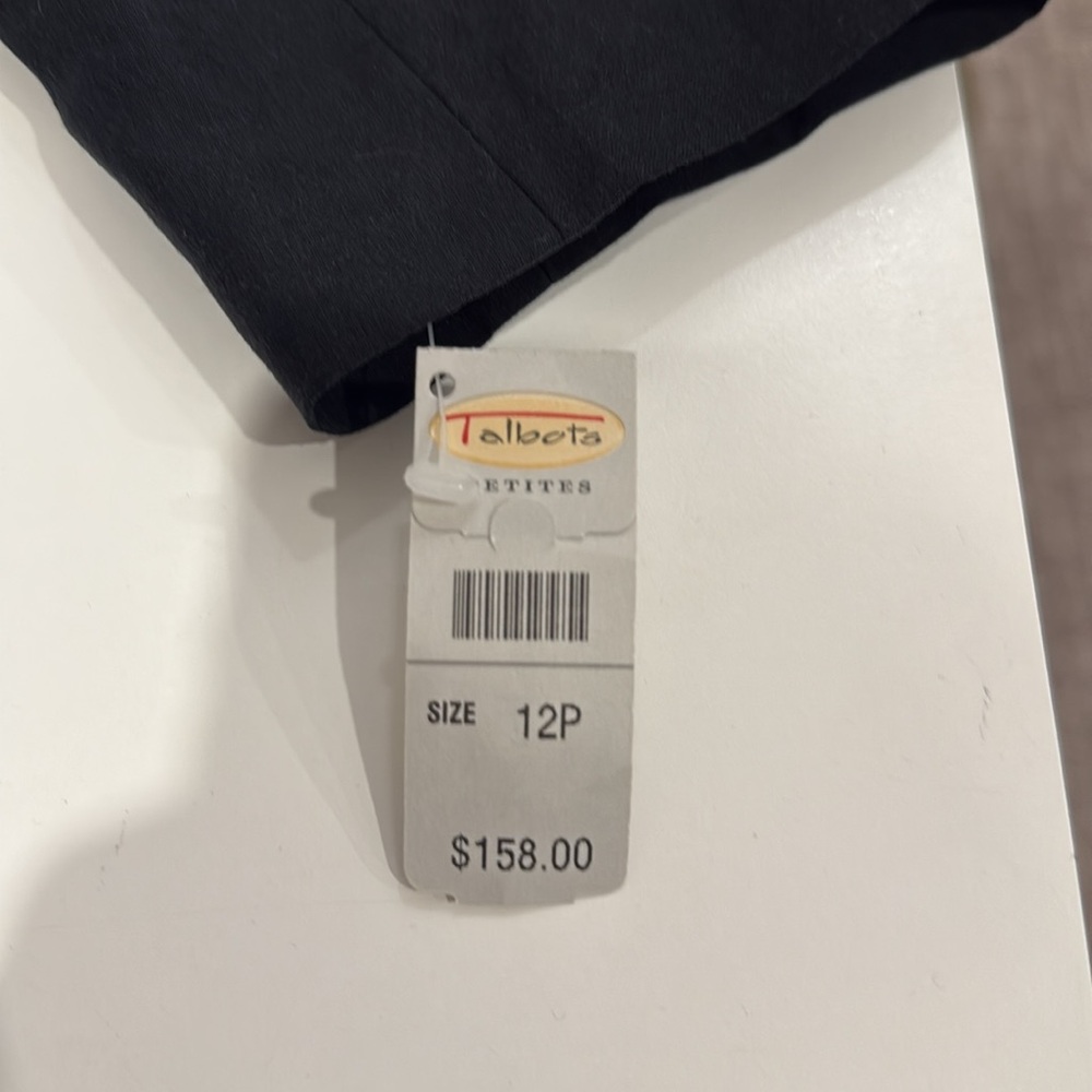 NWT: Talbots open front silk-linen blazer, size 12 - Picture 6 of 6